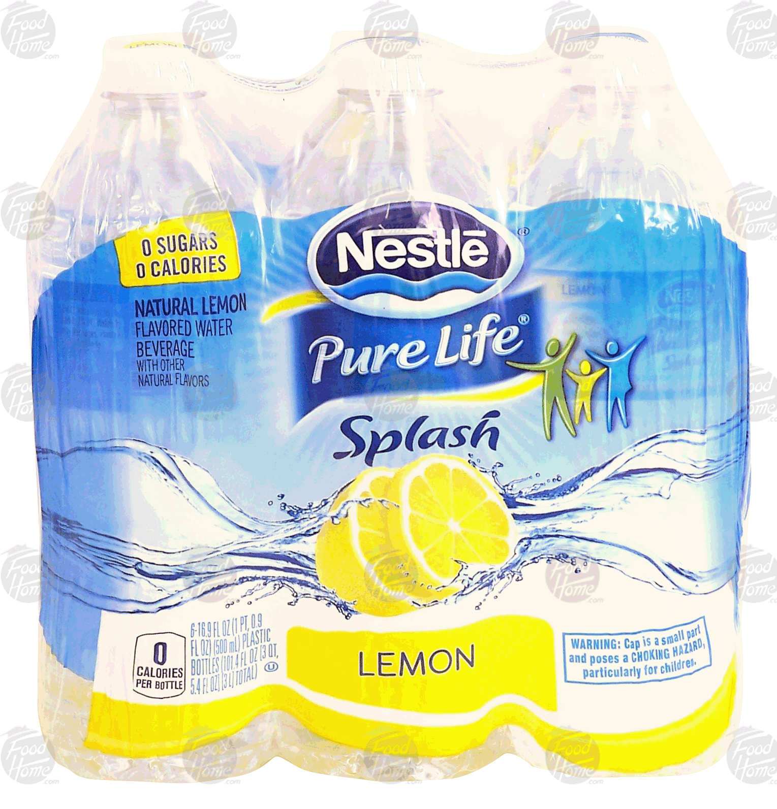 Nestle Pure Life splash; natural lemon flavored water, 6- 16.9 fl oz bottles Full-Size Picture